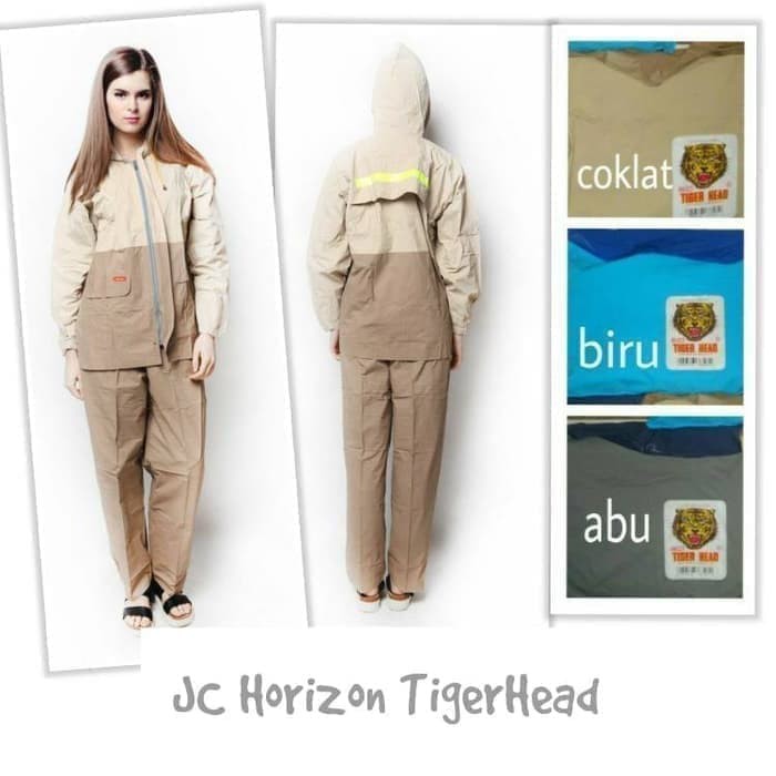 Jas Hujan Tiger Head 68327 Stelan Horizon Baju Celana 327 Tigerhead