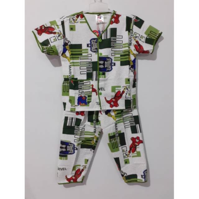 Baju Tidur Piyama Anak Merk Viron Asli Bahan Katun 1-16