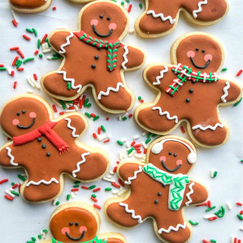 5Pcs/set Christmas Cookie Cutter Gingerbread Xmas Tree Biscuit Mold DIY Kitchen Baking Tool