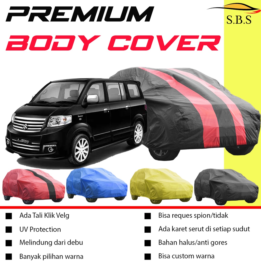 Body Cover Mobil apv Sarung Mobil apv/apv arena/apv luxury/luxio/luxio tipe x/grandmax/grand max/futura/carry/futura jumbo/kuda long/kuda grandia/kijang long/kijang krista/kijang lgx/brio/brio satya/brio lama/new brio