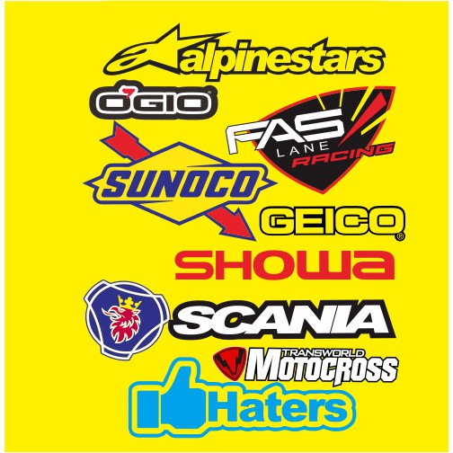 Stiker Motor/Stiker helm/Racing/part 1