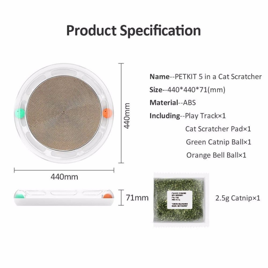 PETKIT 4 in 1 Papan Cakar Cat Scratcher