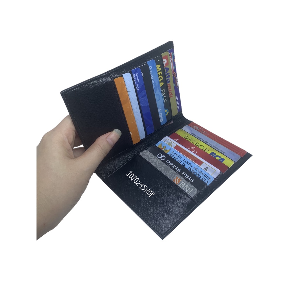 DOMPET KARTU / CARD HOLDER POLOS KULIT PRIA WANITA 16 SLOT