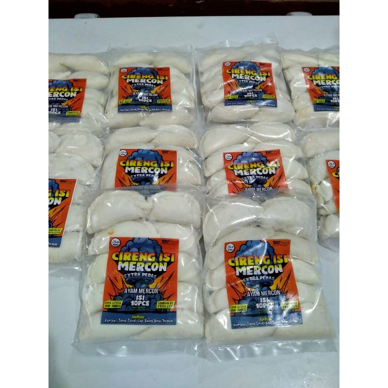 

Cireng mercon isi ayam