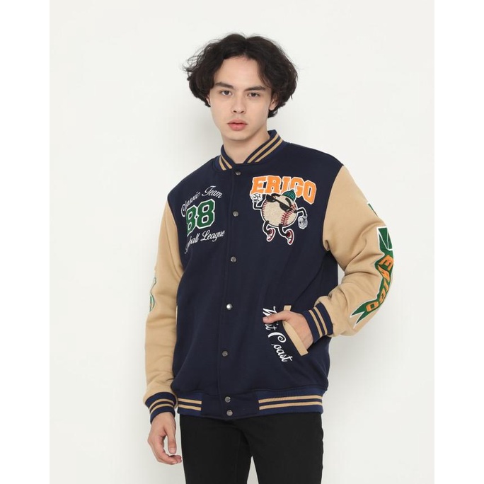 Outerwear Erigo Varsity Jacket West 88 Fleece Navy - S