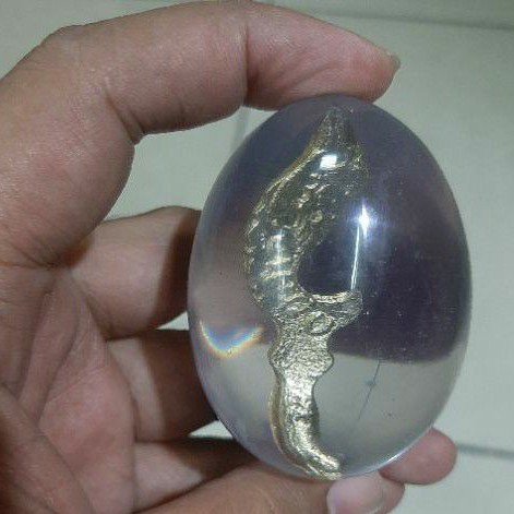 barang antik telur kujang kuningan sari asli