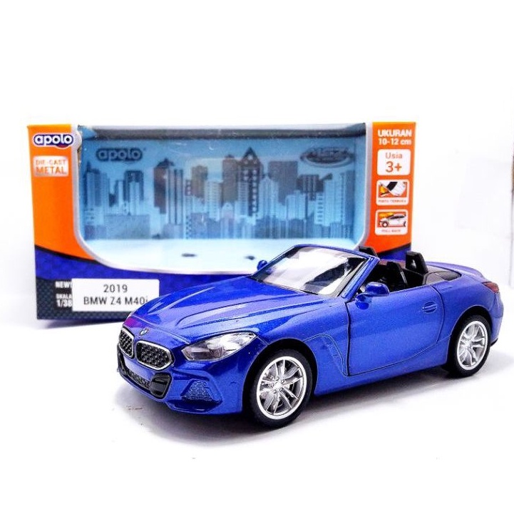 Apolo msz diecast BMW Z4 M40i biru