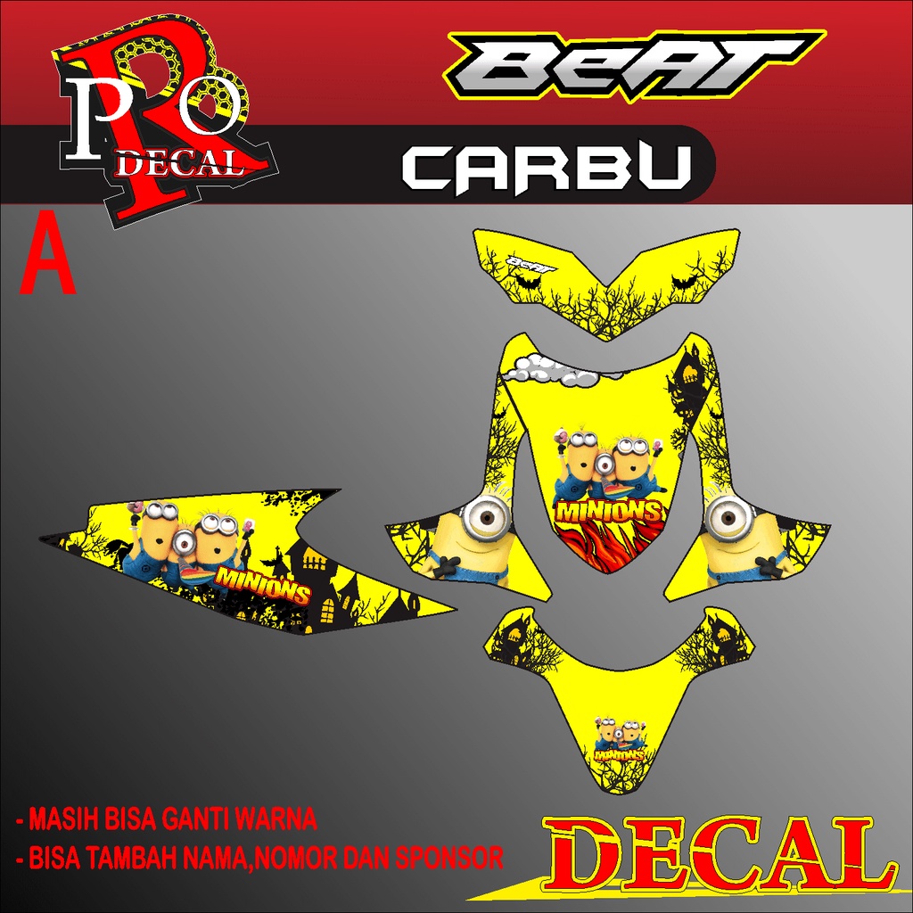 (COD)DECAL STICKER BEAT/DECAL BEAT CARBU/DECAL VARIASI BEAT CARBU/DECAL BEAT/DECAL STIKER BEAT 006