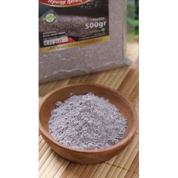 

Ketan-Beras-Tepung- Tepung Kue / Chiffon Ketan Hitam / Tepung Ketan Hitam Tkm Asli 500 Gr -Tepung-