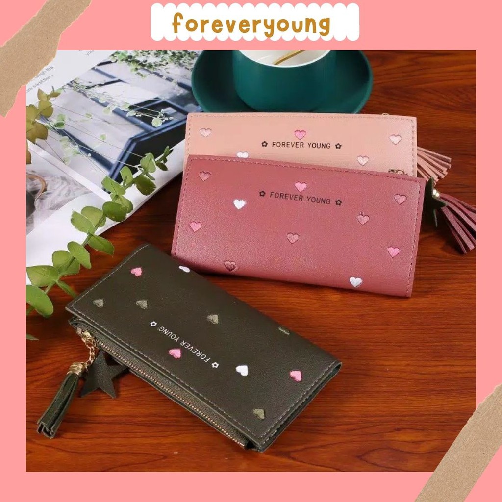 ( Fy )COD Dompet wanita import Dompet panjang Wanita dompet panjang wanita Import Murah Real Pic