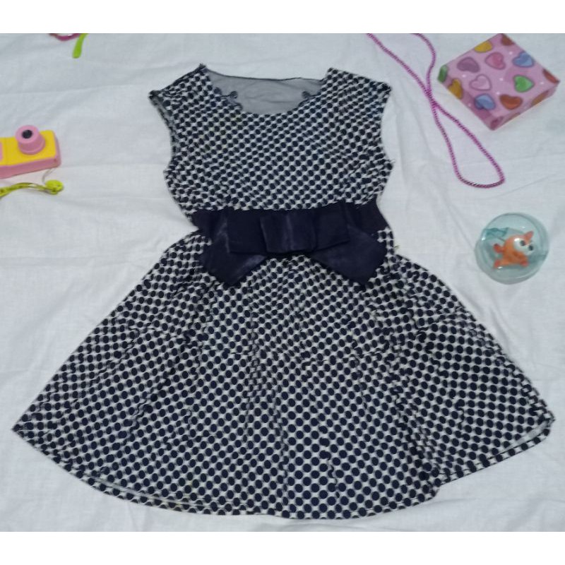preloved dress polkadot pita