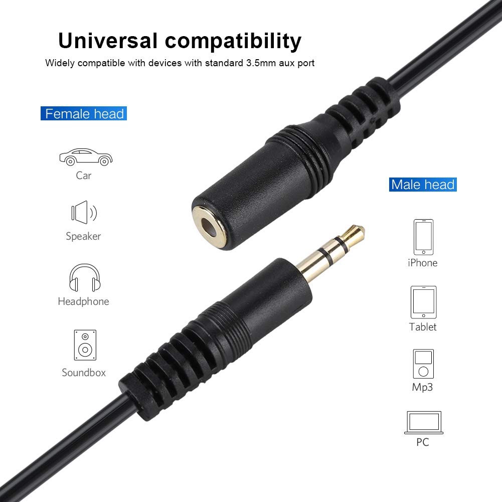 Kabel aux 3.5mm audio extension 15m stereo mini - audio 3.5 male to female 15 meter