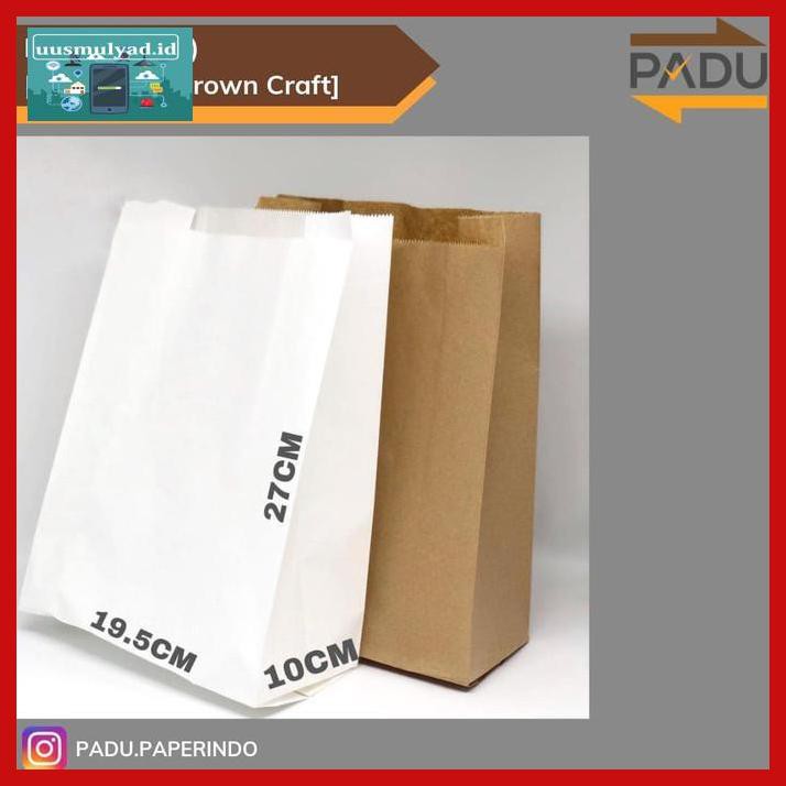 

Gt7Fher- Paper Bag / Kantong Kertas (L) - Kantong Roti / Fried Chicken / Snack - Cokelat F68Fgio-