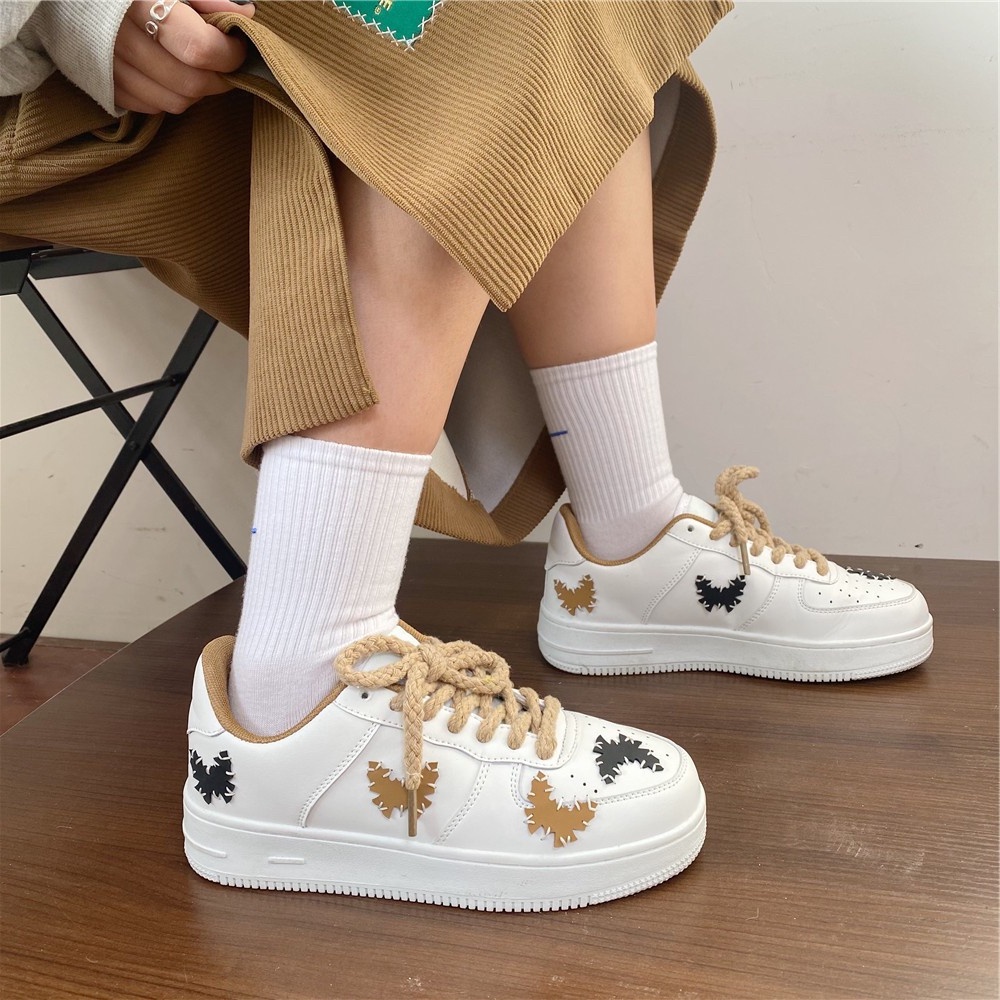 AVANCEID 1874 Sepatu Sneakers Wanita Sekolah Olahraga Sport Hitam Putih Import