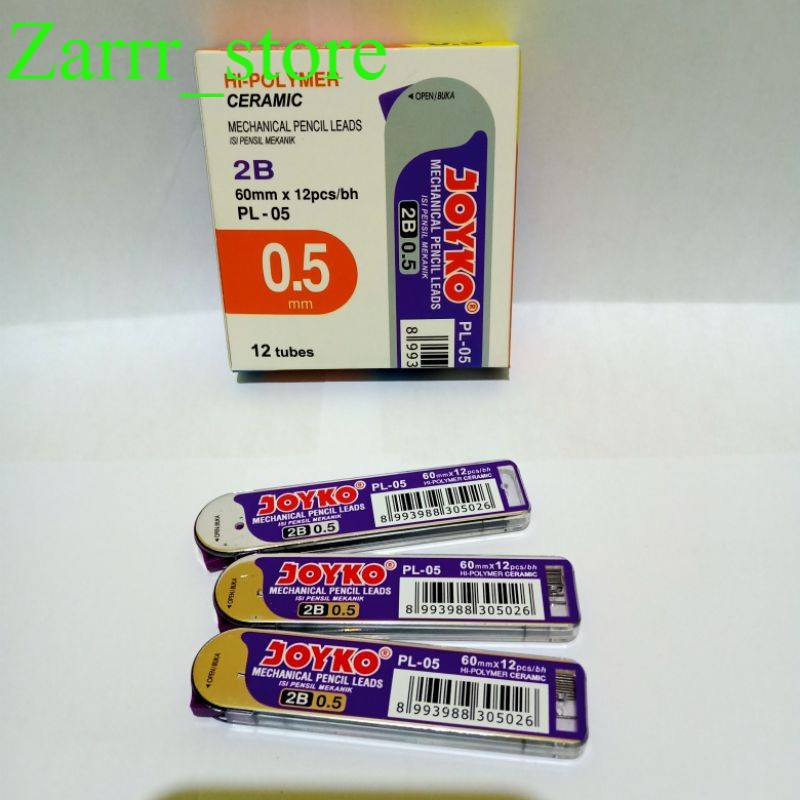 

12 TUBE 1 LUSIN PL-05 Refill Pensil Mekanik Joyko PL-05