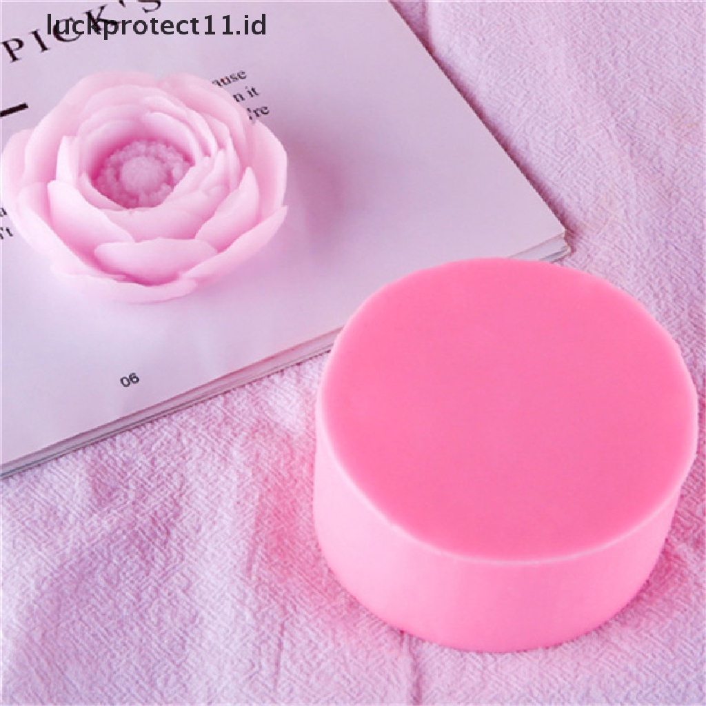 // Hg &amp; ID// Cetakan Silikon Sabun Handmade Bunga Peony Membuat Cetakan Lilin Fondant Cake Decor.