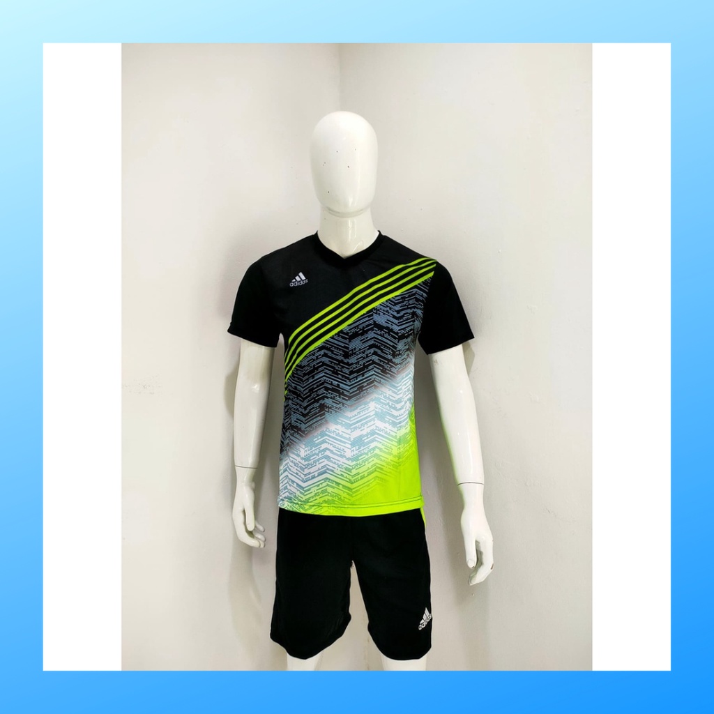 jersey futsal pria kaos sepak bola baju dan celana setelan wanita dewasa t-shirt outfit seragam jarsey kostum olahraga pakaian apparel print sport jersy soccer casual jersi suit AD167 stabilo