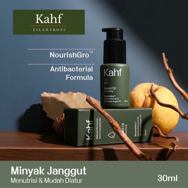 KAHF Beard &amp; Hair Care (Minyak &amp; Penumbuh Janggut/Brewok)