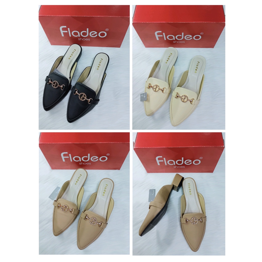 Sepatu wanita fladeo original-Flatshoes Fladeo Original terbaru kekinian-sepatu kulit-casual kerja