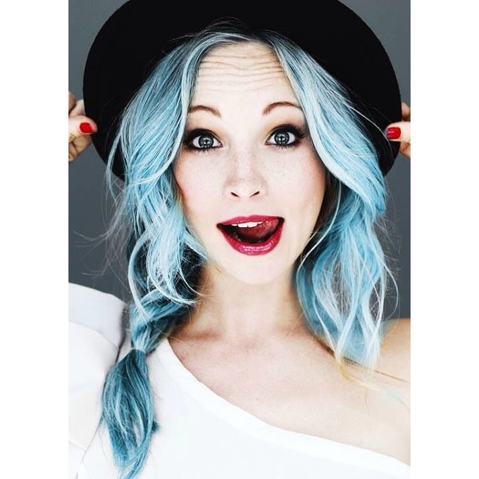 COLOR ME SNOW BLUE hair color cream / cat pewarna rambut