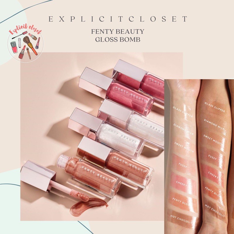 Expl Fentybeauty Gloss Bomb Fenty Glow Shopee Indonesia