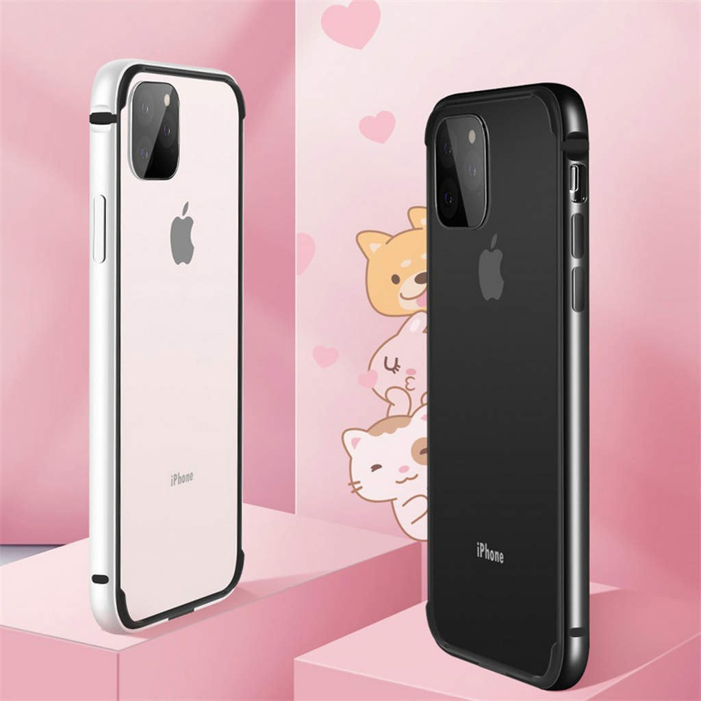 Soft Case Bumper Bahan Metal Aluminum Untuk iPhone 11 Pro Max XR X XS Max 7 8 Plus SE 2020 2022 11