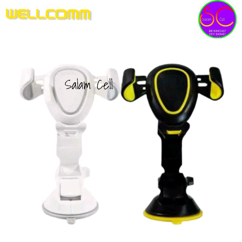 Holder Mobil WELLCOMM HD-003 Stylish Kuat Mewah Original