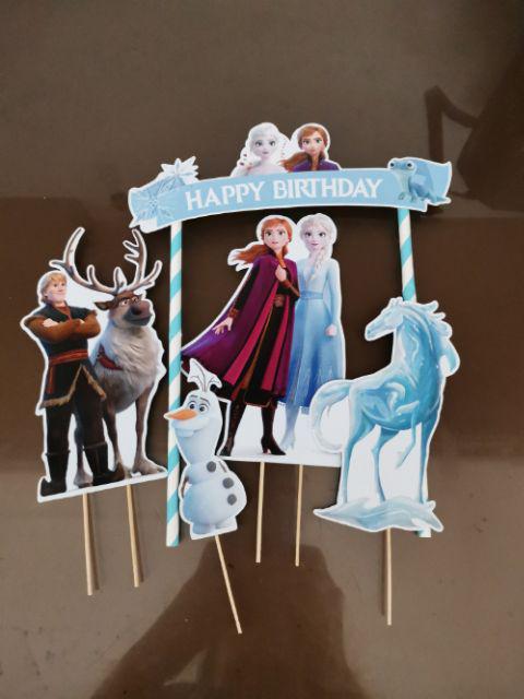 Topper Birthday Cake Frozen / Frozen 2