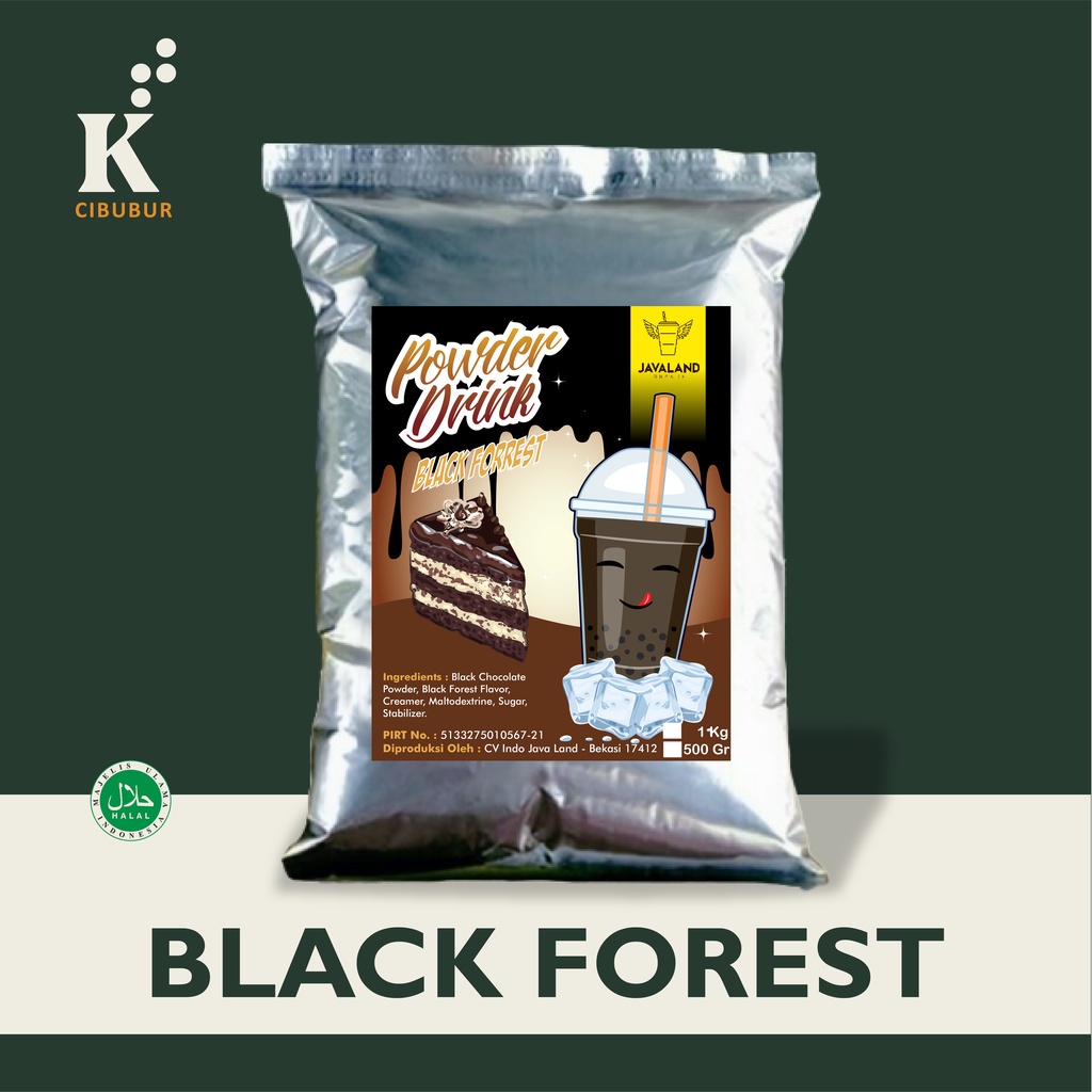 

bubuk rasa BLACKFOREST Bubble Powder Drink Original Javaland