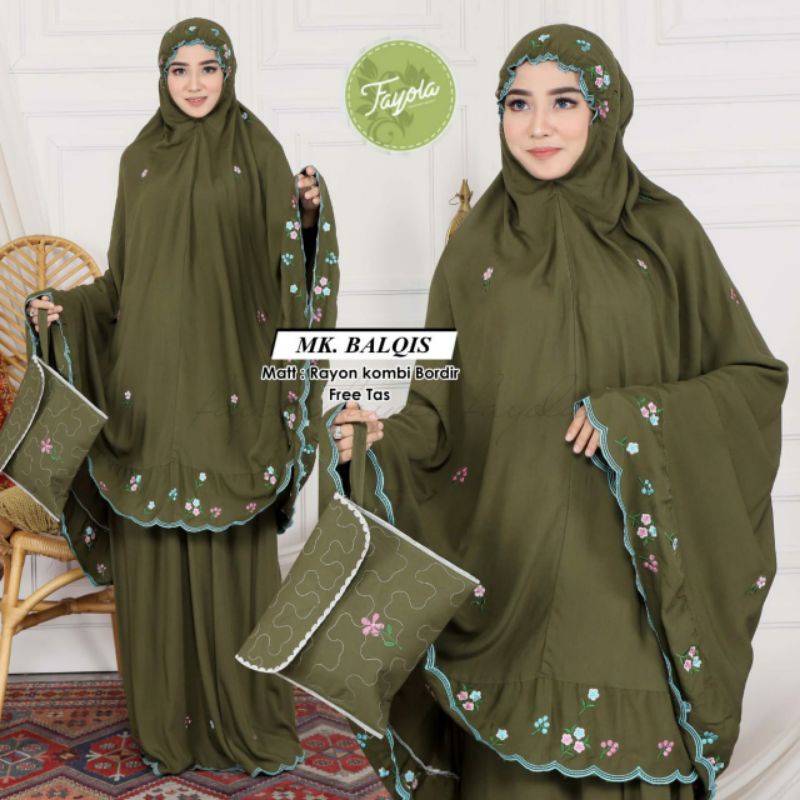 MUKENA BALQIS - MUKENA RAYON - MUKENA JUMBO DEWASA - MUKENA RAYON DEWASA