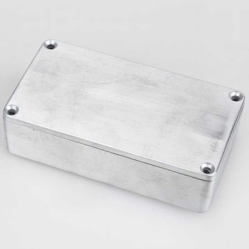 XFDZ Kotak Casing Aluminium Metal Stomp Pedal Efek Gitar - 1590BB-Silver