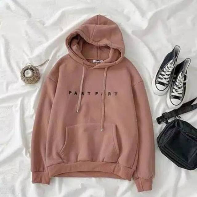 part part sweater hoodie fleece - sweater hoodie pria wanita