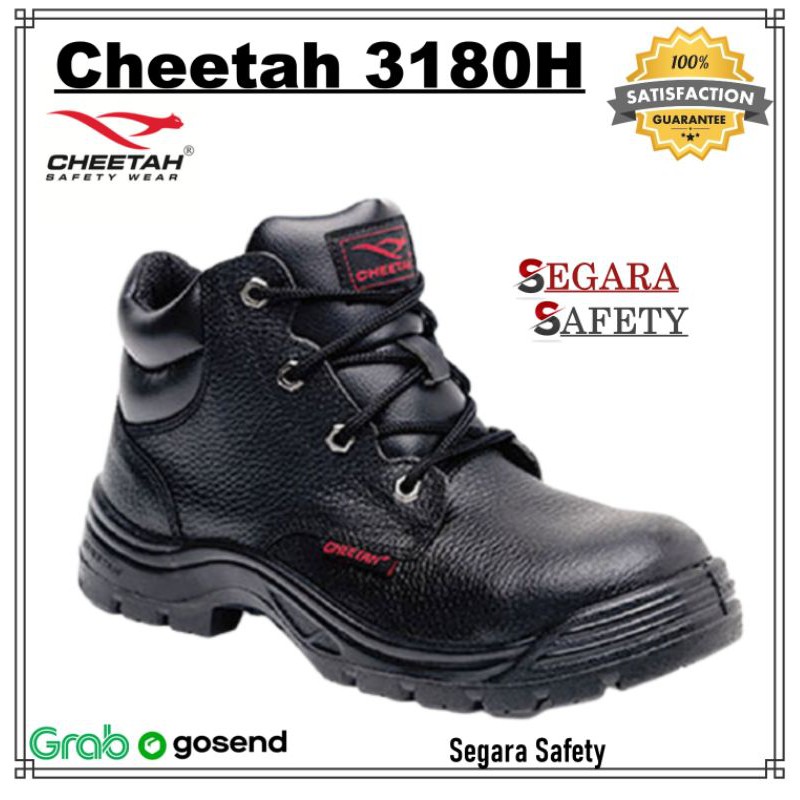 Sepatu Safety Cheetah 3180 H - Safety Shoes Cheetah 3180 Hitam
