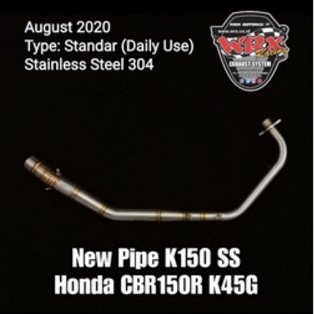 HEADER LEHERAN PIPA WRX K150 HONDA CBR 150 FACELIFT SS ORIGINAL