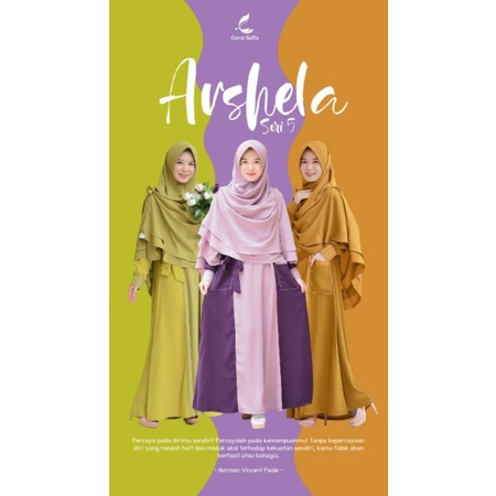 gamis arshela seri 5 premium by gerai saffa