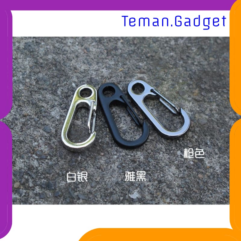 TG-ID014 MINI D-TYPE BUCKLE HANGING CARABINER KEYCHAIN EDC ALAT BANTU TALI B36