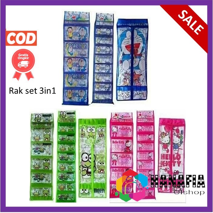 TERMURAH 4in1 (RAK TAS+RAK SEPATU+RAK JILBAB+RAK KECANTIKAN) / RAK SET / RAK GANTUNG