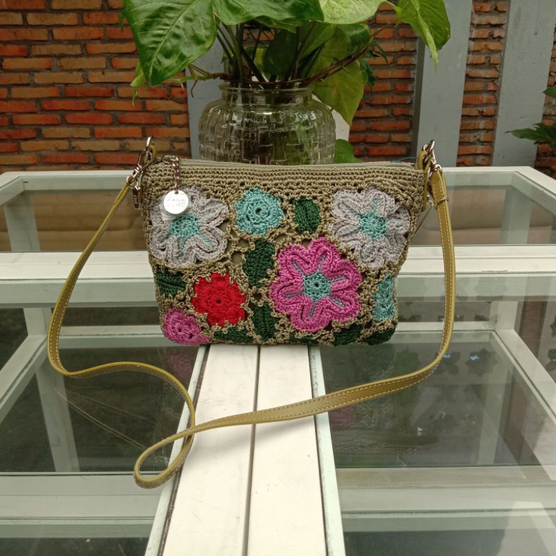 tas cantik dowa floree sling