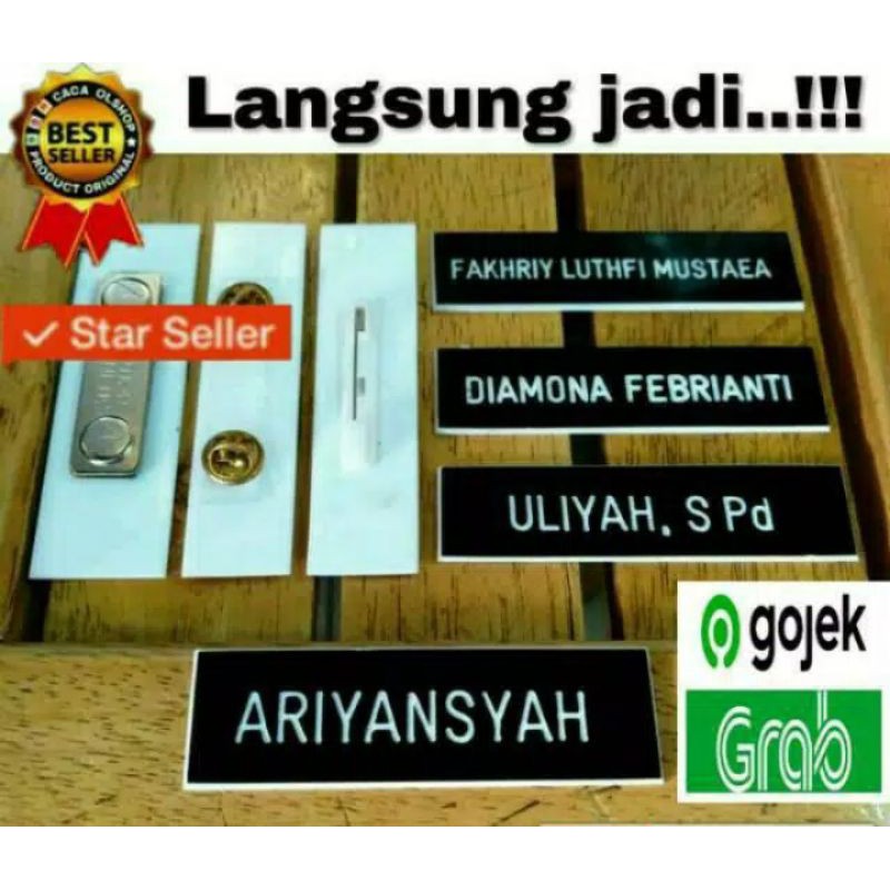 

Nametag Papan Nama Dada PDH PNS Bhayangkara, Persit Siswa Grafik Acrylic