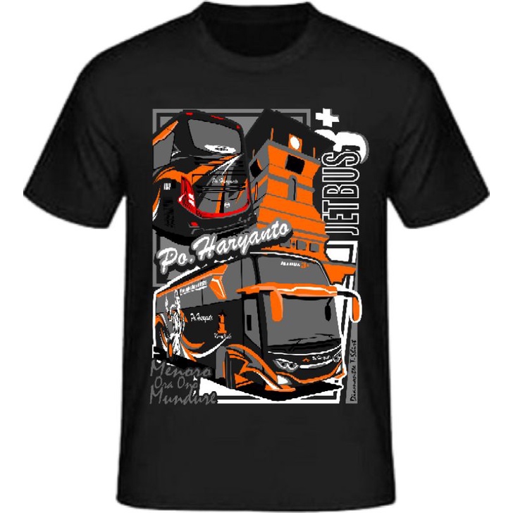 Kaos po haryanto dewasa busmania bismania jetbus 3+ haryanto mania laskar menoro black bee tsalju go