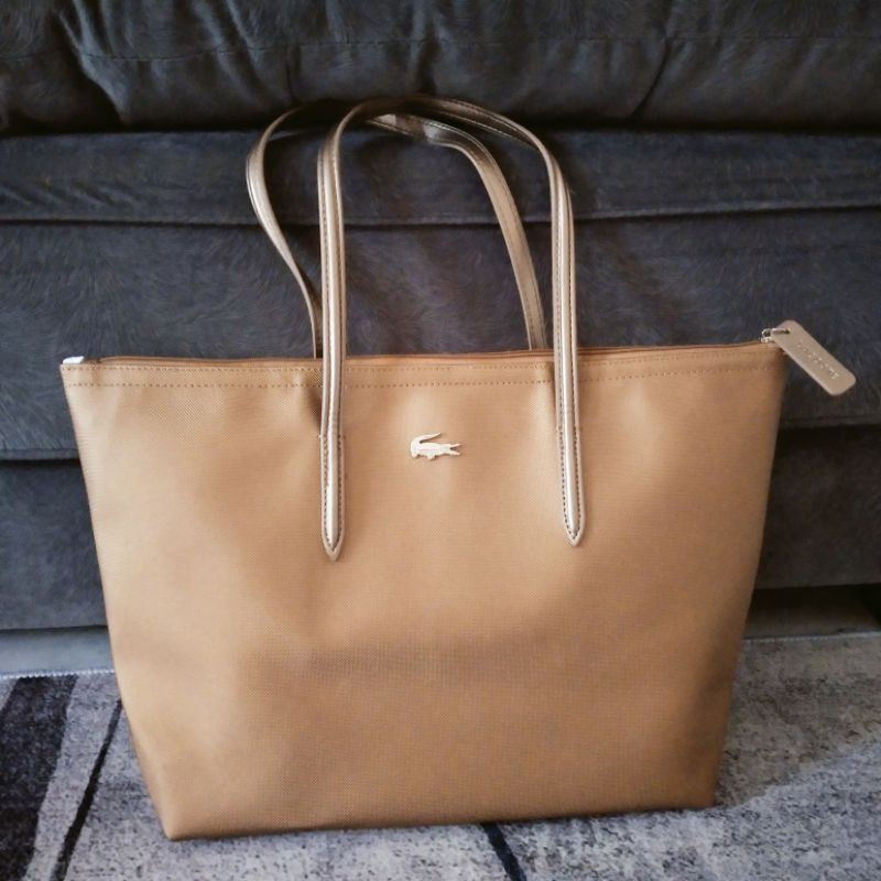 PRELOVED TAS WANITA TOTE BAG LACOSTE JOLIE POLOS PREMIUM
