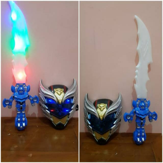 Mainan Pedang Topeng Bima Garuda - Set Pedang Topeng Hero Bima