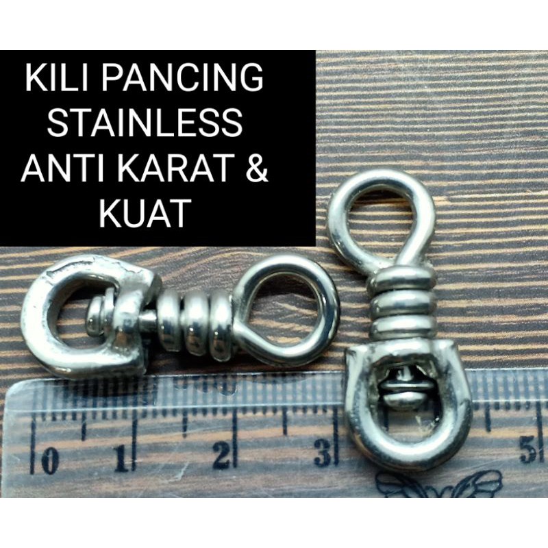 KILI PANCING STAINLESS SWIVEL 3CM KILI STAINLESS STELL KILI BESAR KILI KUAT SWIVEL KILI PANCING