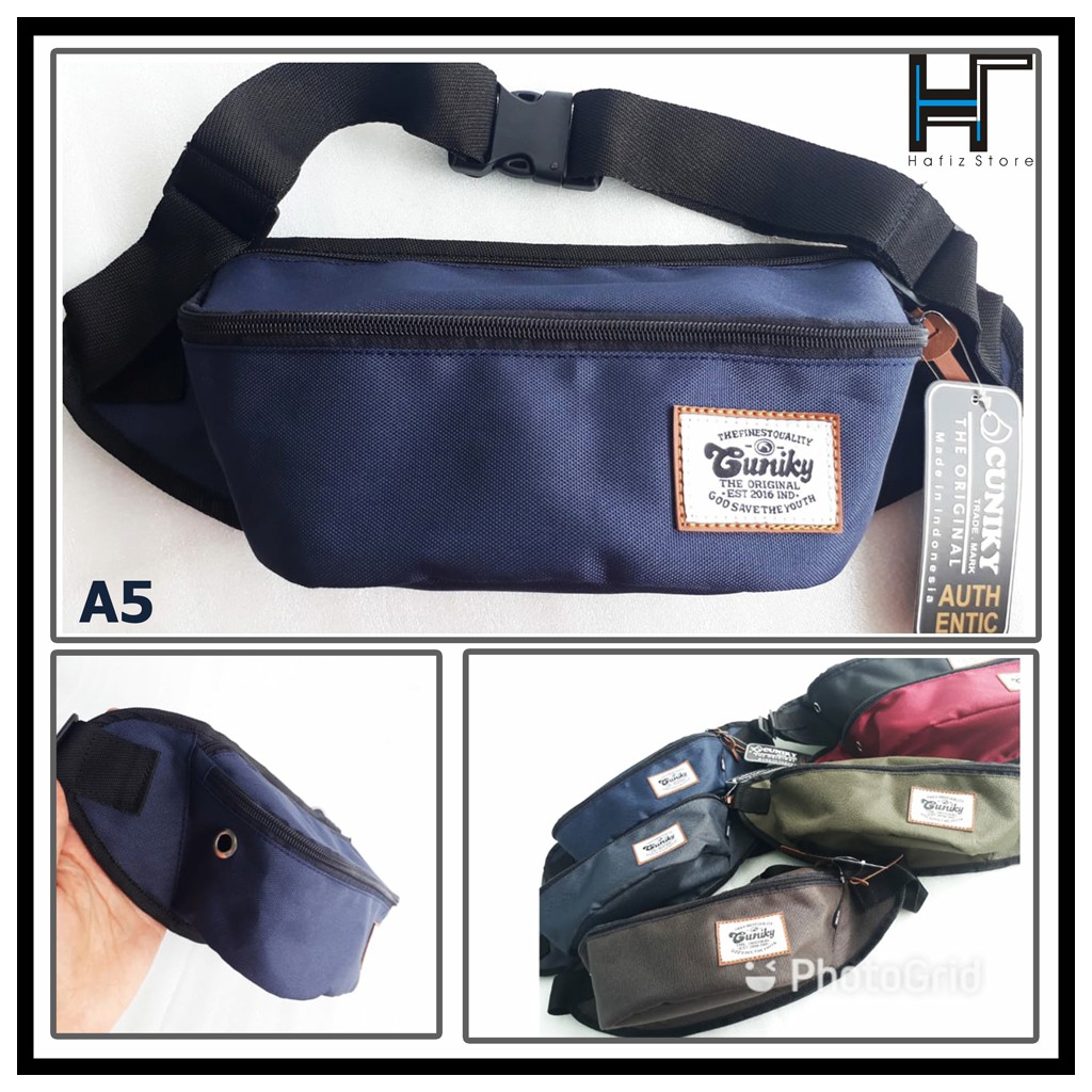 Cuniky Tas Pria Selempang Waistbag Pria Keren A5