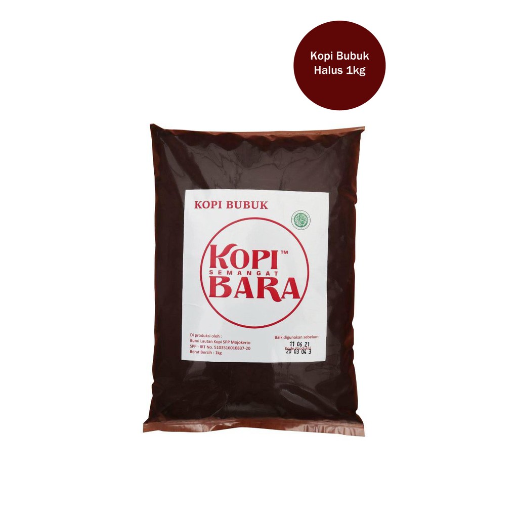 

Kopi Tubruk Warkop Bubuk Kopi Bara Regular Pack 1kg