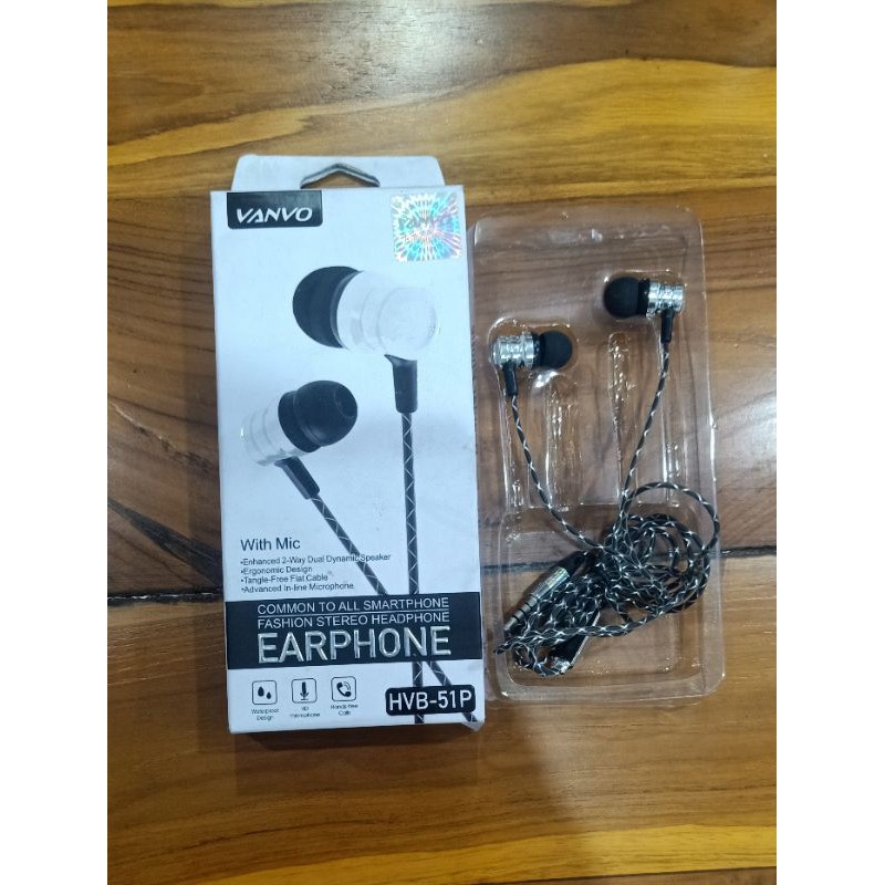 Vanvo Stereo Earphone HVB-51P