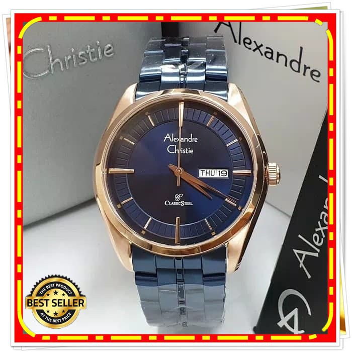 ALEXANDRE CHRISTIE AC 8594 PRIA ROSEGOLD BLUE ORIGINAL