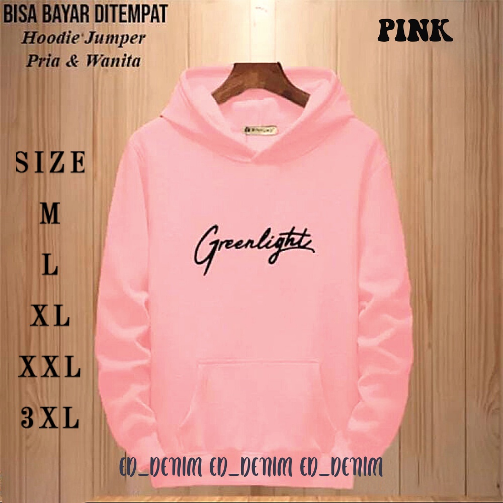 Hoodie Greenlight / Sweater Hoodie Pria / Switer Cowok Distro