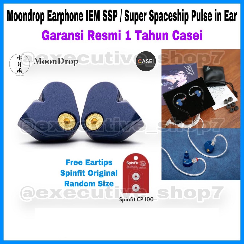 Moondrop Earphone IEM SSP / Super Spaceship Pulse In Ear