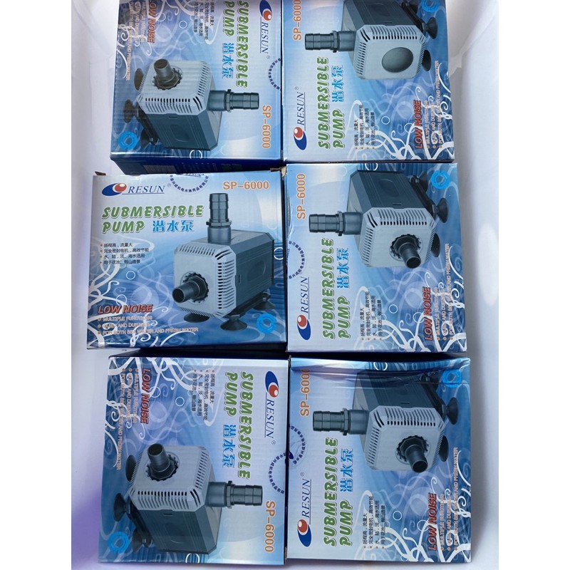 mesin pompa aquarium celup resun sp 6000 sp6000